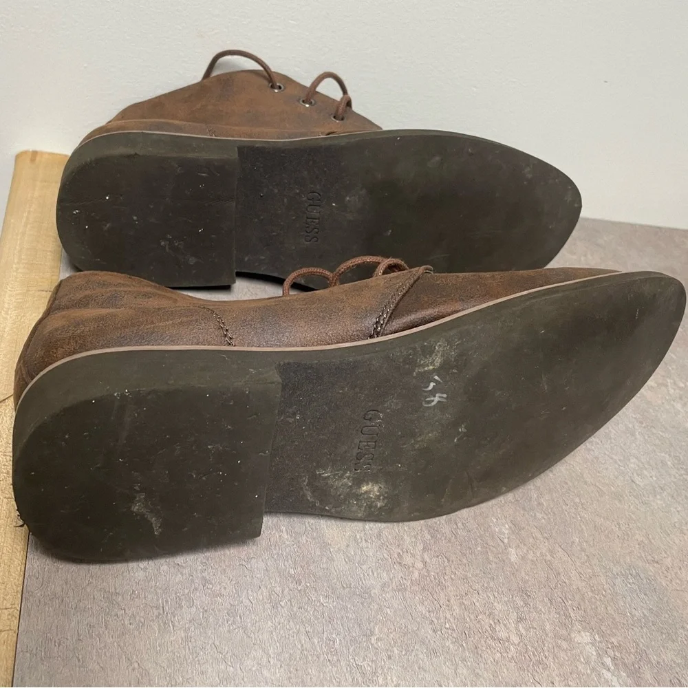 Guess Dark Brown Chukka Boots for Mens Size 8.5